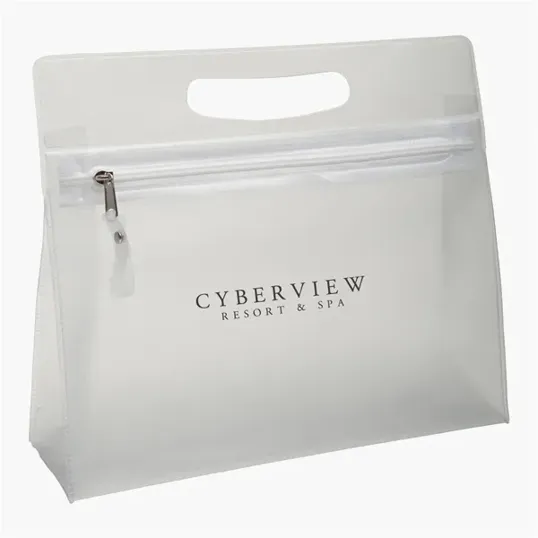 Vanity Makeup Bag in Frosted PVC — view 2