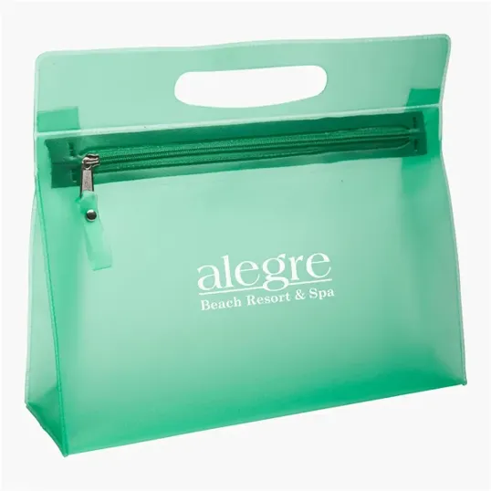 Vanity Makeup Bag in Frosted PVC — view 3