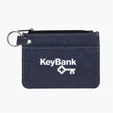 Heathered Polyester Card Wallet with Zippered Closure — view 3