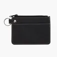 Heathered Polyester Card Wallet with Zippered Closure — view 5