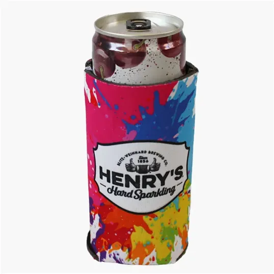 Sublimated Slim Can Cooler — view 4
