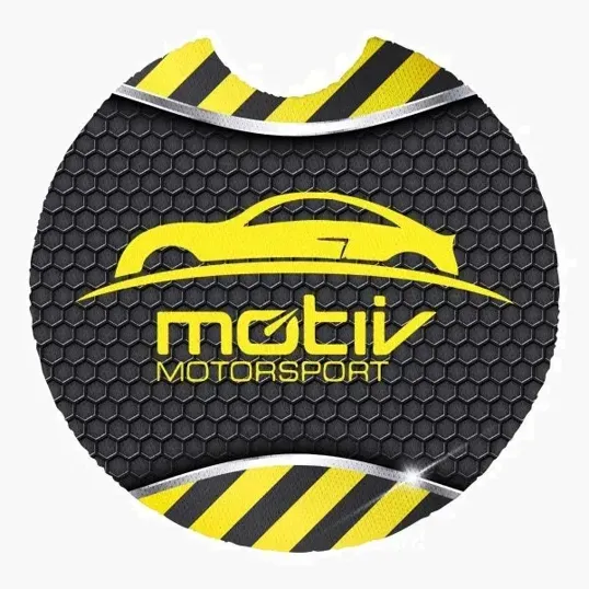 Sublimated Recycled Rubber Car Coaster — view 2