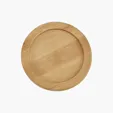 Bamboo Coaster with Striped Wood Grain Design — view 2