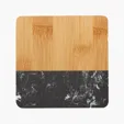 Bamboo & Marble Coaster Set — view 3
