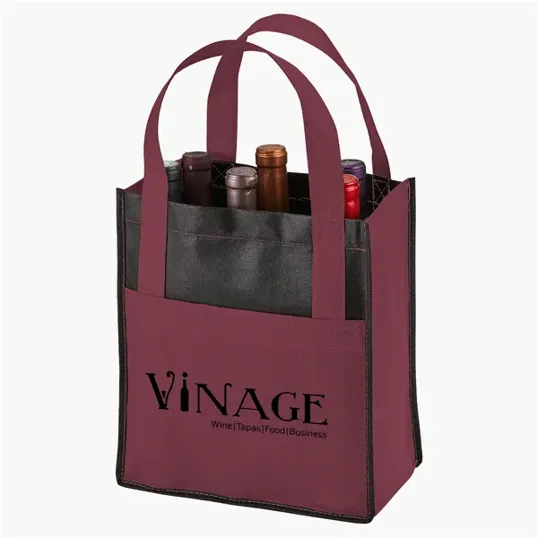 Evans Six-Bottle Wine Tote Carrier — view 3