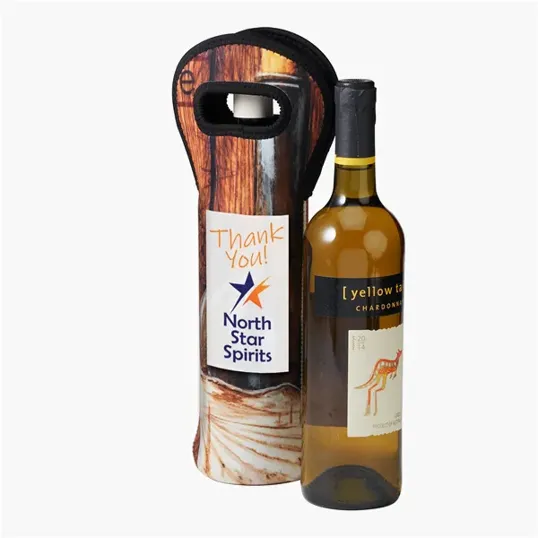 Sublimated Neoprene Wine Tote Carrier Holder — view 5