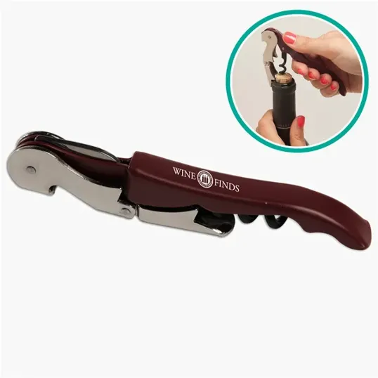 Waiters Wine Opener with Stainless Steel Inserts