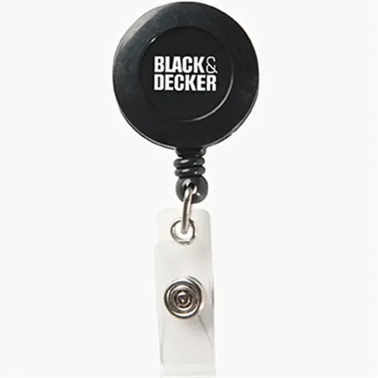 Round Secure-A-Badge Retractable Badge Reel — view 2