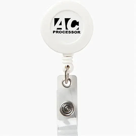 Round Secure-A-Badge Retractable Badge Reel — view 3