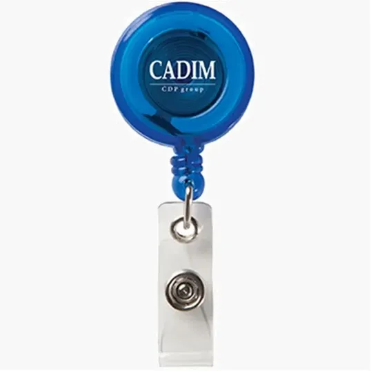 Round Secure-A-Badge Retractable Badge Reel — view 7