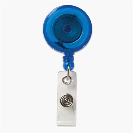 Round Secure-A-Badge Retractable Badge Reel with Alligator Clip — view 7