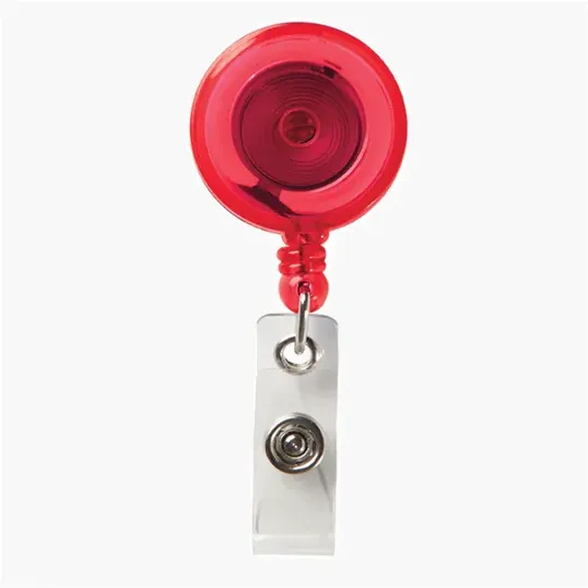 Round Secure-A-Badge Retractable Badge Reel with Alligator Clip — view 9