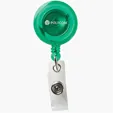 Round Secure-A-Badge Retractable Badge Reel with Alligator Clip — view 4