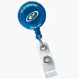 Round Secure-A-Badge Retractable Badge Reel with Alligator Clip — view 5