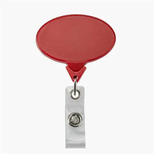 Oval Retractable Badge Reel with 30" Nylon Cord — view 5
