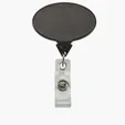 Oval Retractable Badge Reel with 30" Nylon Cord — view 2