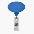 Oval Retractable Badge Reel with 30" Nylon Cord — view 3
