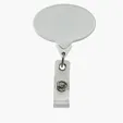 Oval Retractable Badge Reel with 30" Nylon Cord — view 6