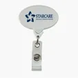 Oval Retractable Badge Reel with 30" Nylon Cord — view 9