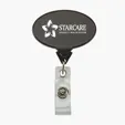 Oval Retractable Badge Reel with 30" Nylon Cord