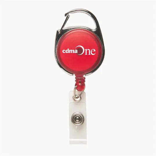 Retractable Badge Holder with Carabiner — view 3