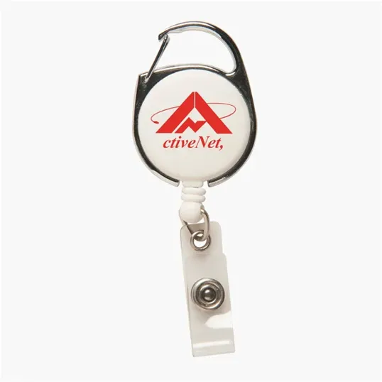 Retractable Badge Holder with Carabiner — view 4