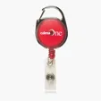 Retractable Badge Holder with Carabiner — view 3
