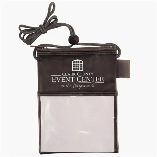 Tradeshow Badge Holder with Adjustable Toggle and Pen Loop