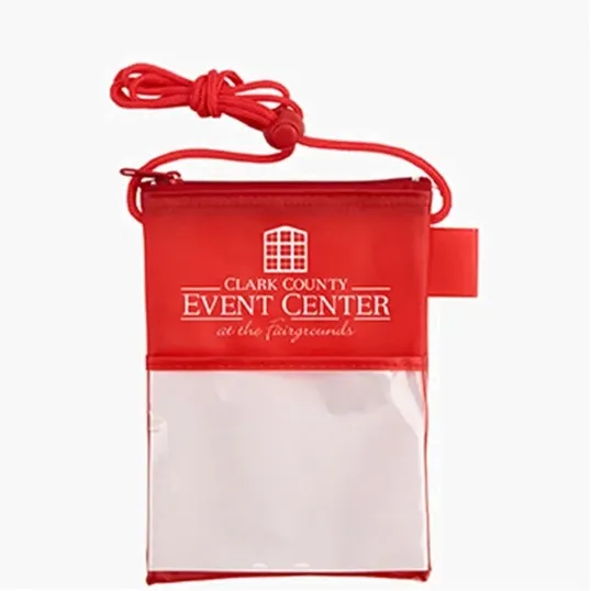 Tradeshow Badge Holder with Adjustable Toggle and Pen Loop — view 3