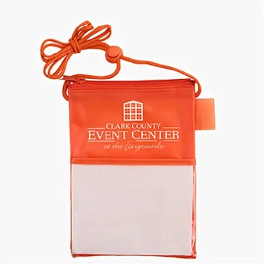 Tradeshow Badge Holder with Adjustable Toggle and Pen Loop — view 4