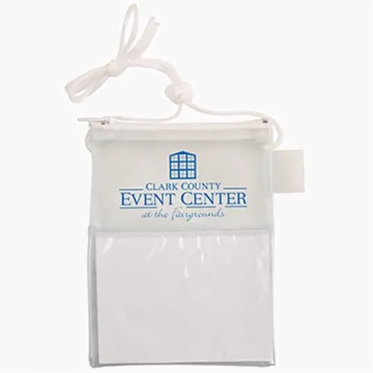 Tradeshow Badge Holder with Adjustable Toggle and Pen Loop — view 5