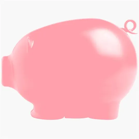 Action Piggy Bank with Moving Tail — view 2