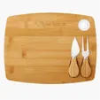 Bamboo Cheese Board Charcuterie Set with Serving Tools — view 5