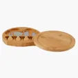 5-Piece Swivel Top Bamboo Cheese Board Set — view 4