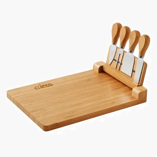 Magnetic Bamboo Cheese Board and Charcuterie Set, 5 Piece — view 4