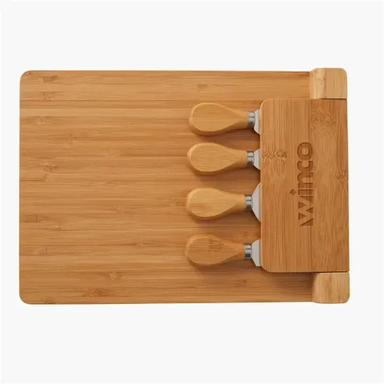 Magnetic Bamboo Cheese Board and Charcuterie Set, 5 Piece — view 2