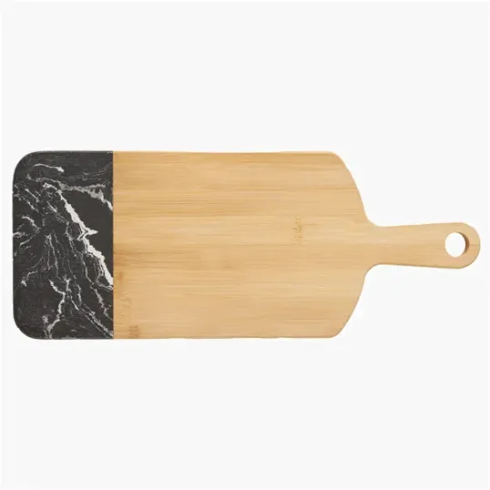 Bamboo & Marble Cutting Board with Handle — view 2