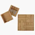 Bamboo 6-in-1 Puzzle Cheese Board Set — view 2