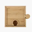 Bamboo 6-in-1 Puzzle Cheese Board Set — view 4