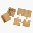Bamboo 6-in-1 Puzzle Cheese Board Set — view 5