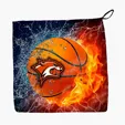 Sublimated Microfiber Rally Towel, 11.5" x 11.5"
