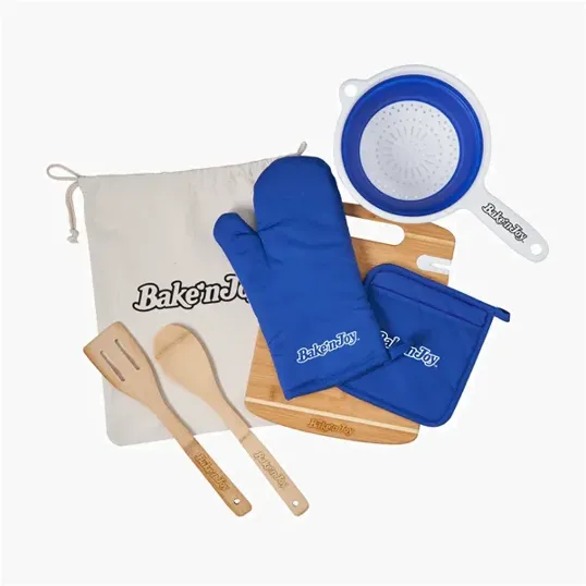 Deluxe Silicone & Bamboo Kitchen Set — view 3