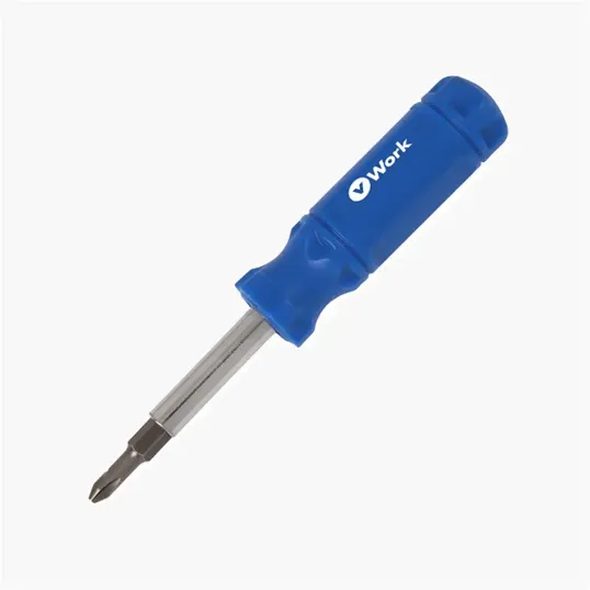 6-in-1 Screwdriver with Phillips, Flat, and Hex Drivers — view 2