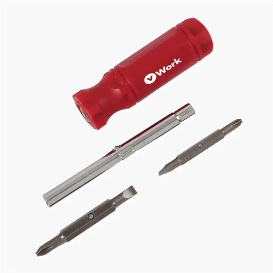 6-in-1 Screwdriver with Phillips, Flat, and Hex Drivers — view 5