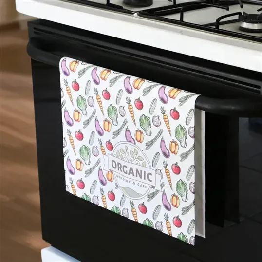 Evans Sublimated RPET Kitchen Tea Towel — view 3