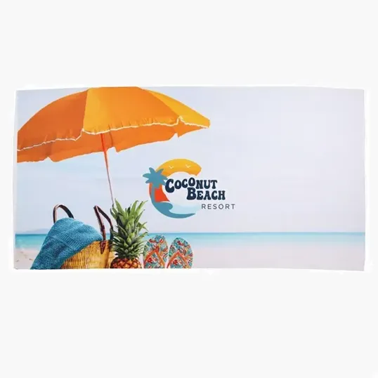Sublimated RPET Beach Towel, 62" x 32"