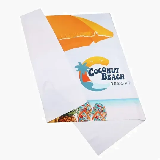 Sublimated RPET Beach Towel, 62" x 32" — view 2