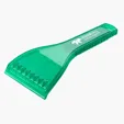 Snowflake Ice Scraper with Engraved Snowflake Design — view 2
