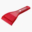 Snowflake Ice Scraper with Engraved Snowflake Design — view 4