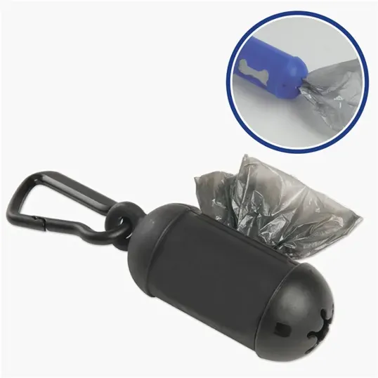 Dog Poop Bag Dispenser with Carabiner — view 2